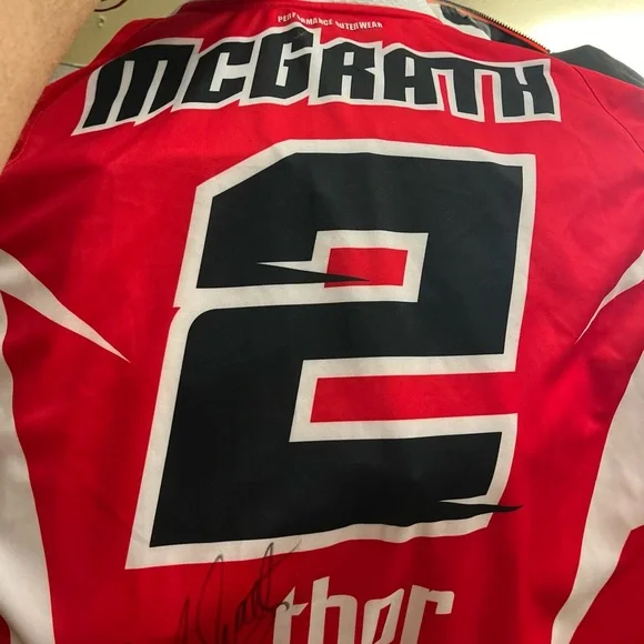 Rare Authentic Jeremy McGrath autographed #2 Thor motocross jersey - Picture 2 of 2